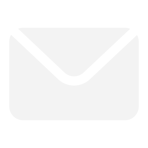 Icone de carta para email na cor branca