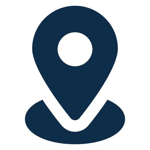 Icone de localização na cor azul escuro